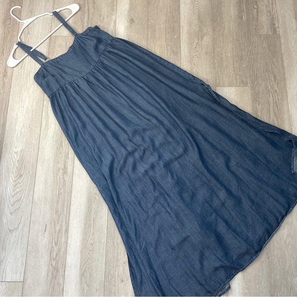 Natural Life Dress patti side slit maxi womens Blue (xsmall) minimalist boho - Picture 2 of 7